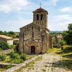 Exploring Saint-Uze in Drôme: Sacred Heritage, Ancient Chapels, and Local Faith 2 Historic Romanesque stone church and chapel in Saint-Uze Drôme France